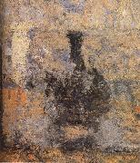 Claude Monet Detail of  Railway station Sweden oil painting artist